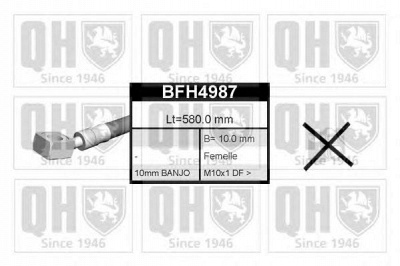 QUINTON HAZELL bfh4987 -  Тормозной шланг